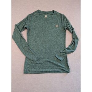 Rabbit EZ Tee Running Womens XS Teal Heather Long Sleeve Athletic Top Excellent
